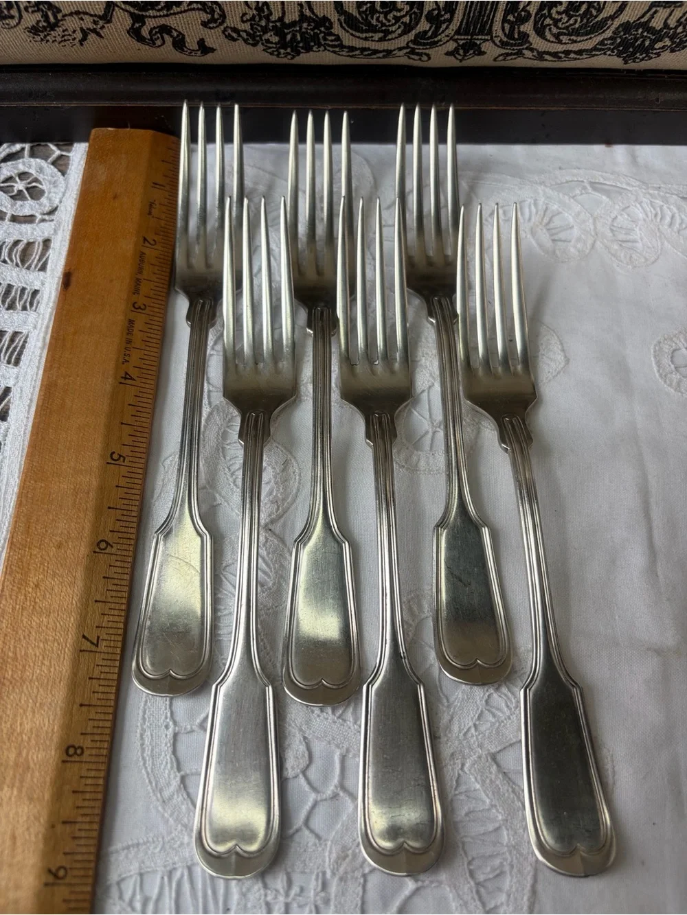French Chinon vintage silverware Fork Alpaca Los Muchachos